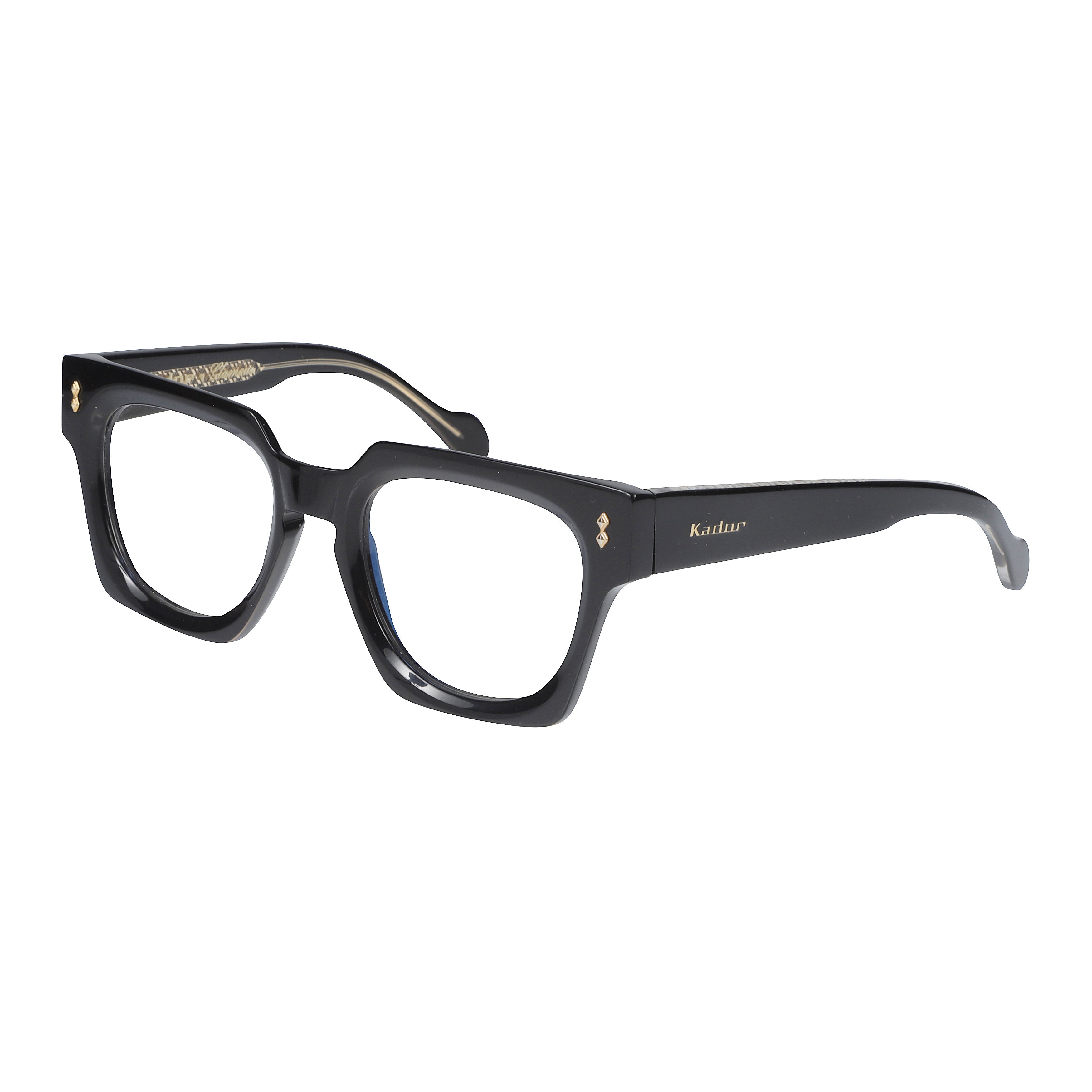 Maya Glamour Glossy Black Square Frame Sunglasses