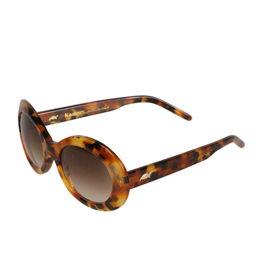 Dolce Vita Tortoiseshell Oval Sunglasses with Gradient Lenses