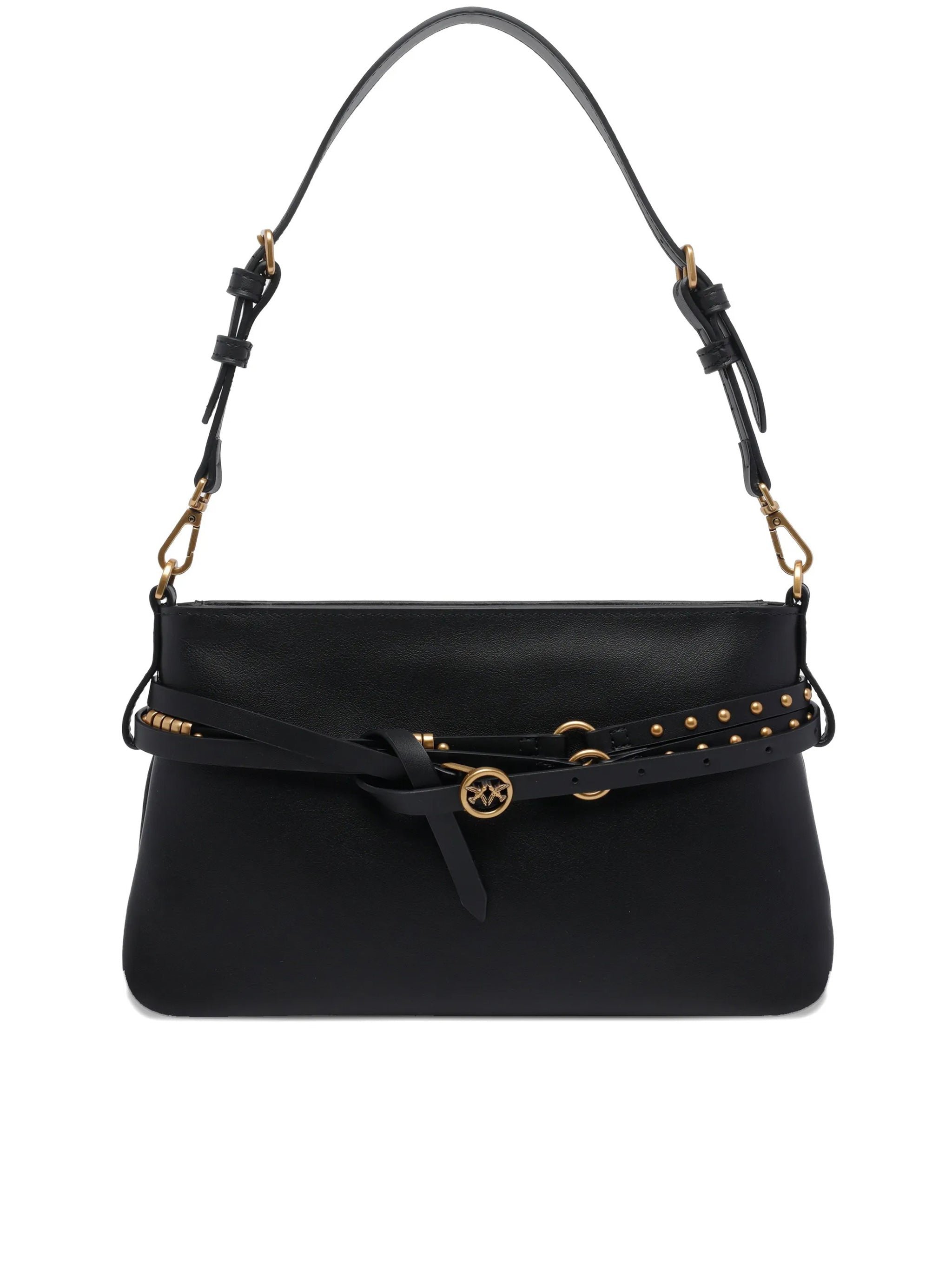 Mini Structured Studded Shoulder Bag