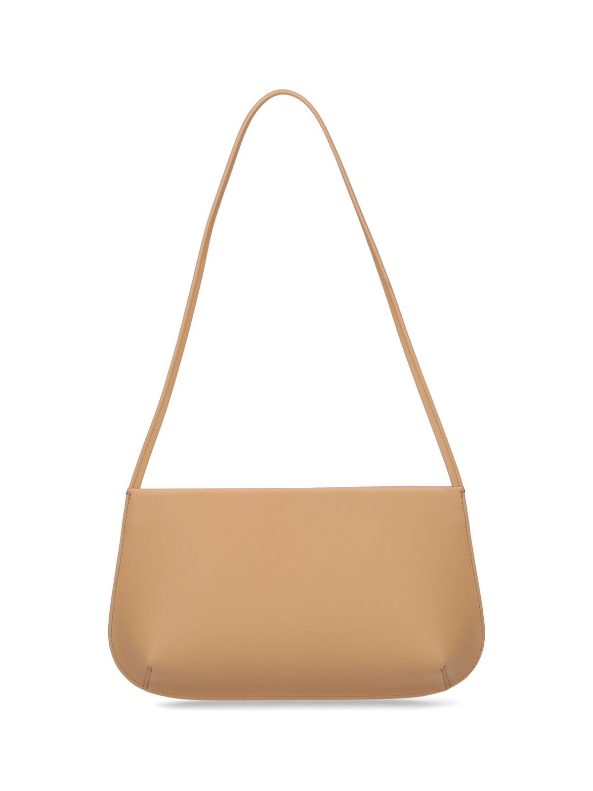 Beige Calf Leather BRA Shoulder Bag