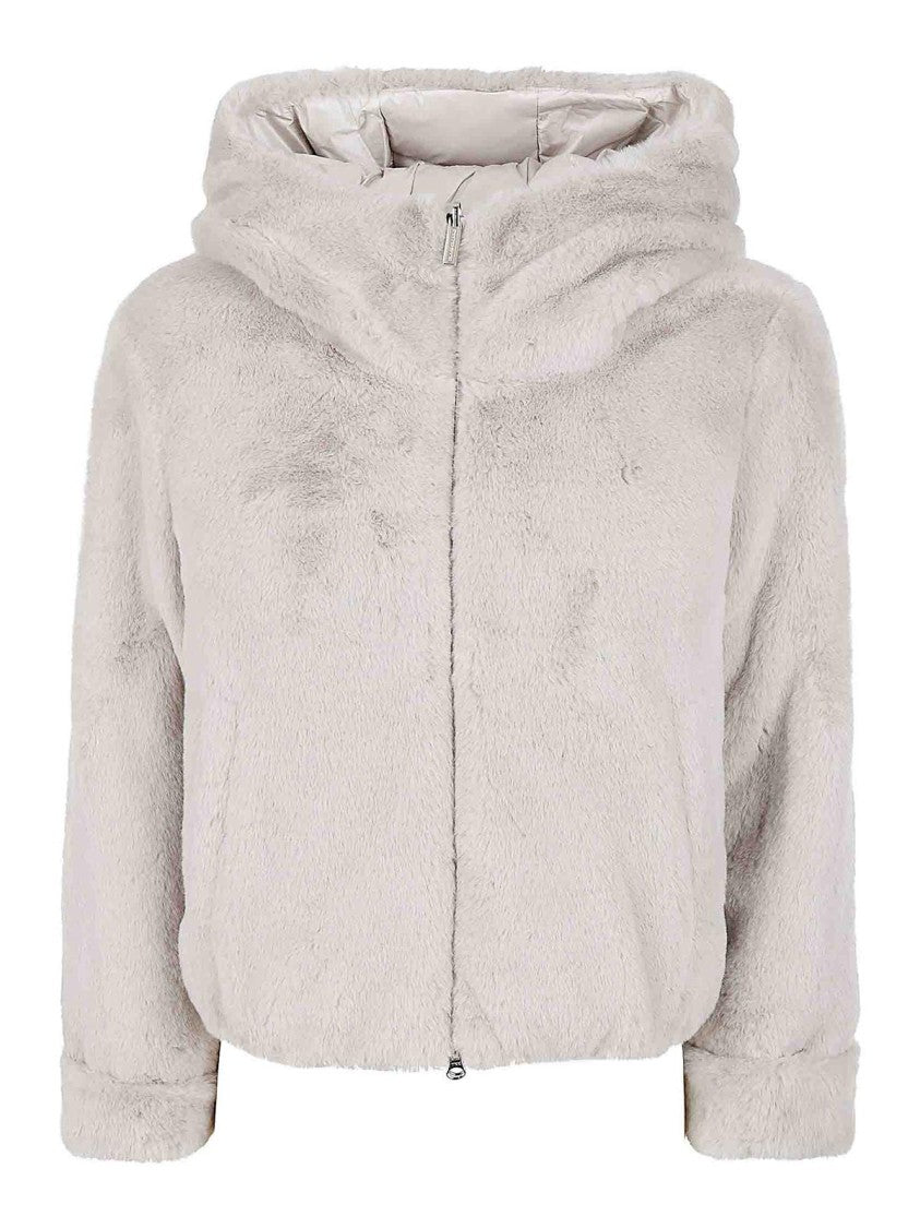 Reversible Faux Fur Puffer Jacket