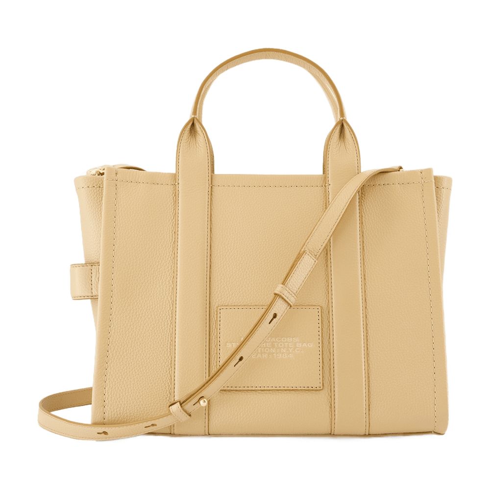 The Medium Tote - Leather - Camel
