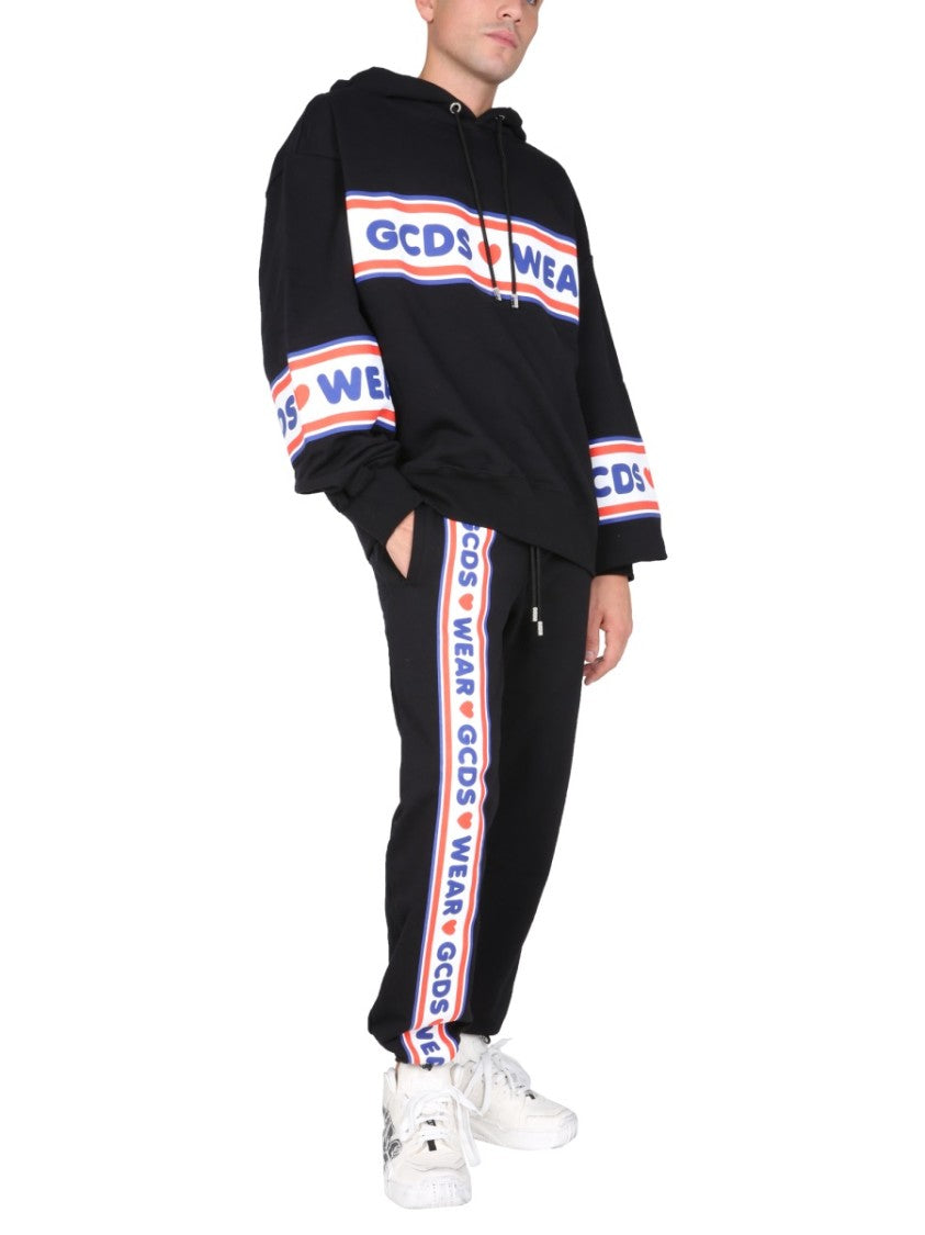 Jogging Pants With "Cute Tape" Logo Band