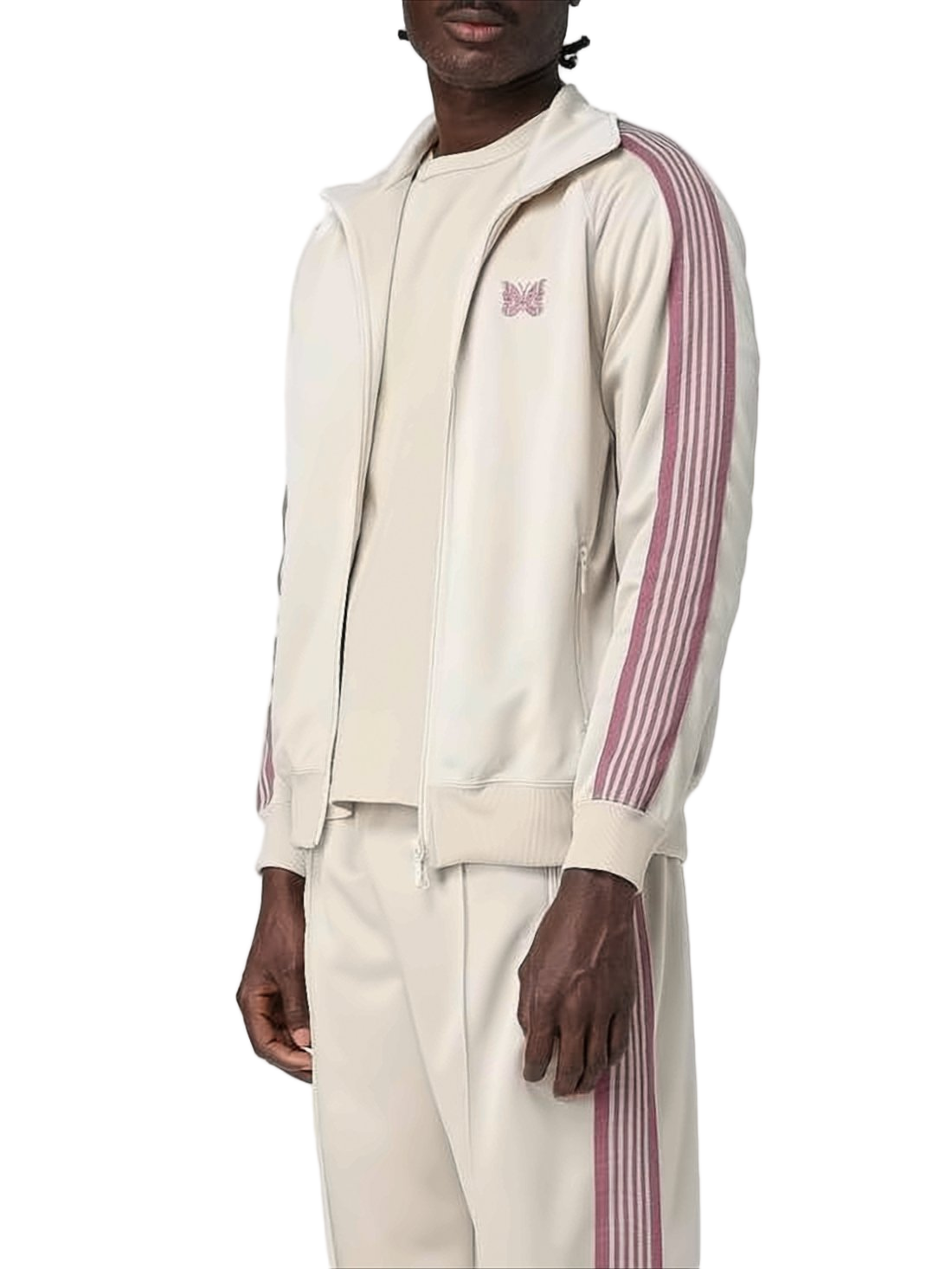 High-Collar Active Jacket with Zipper