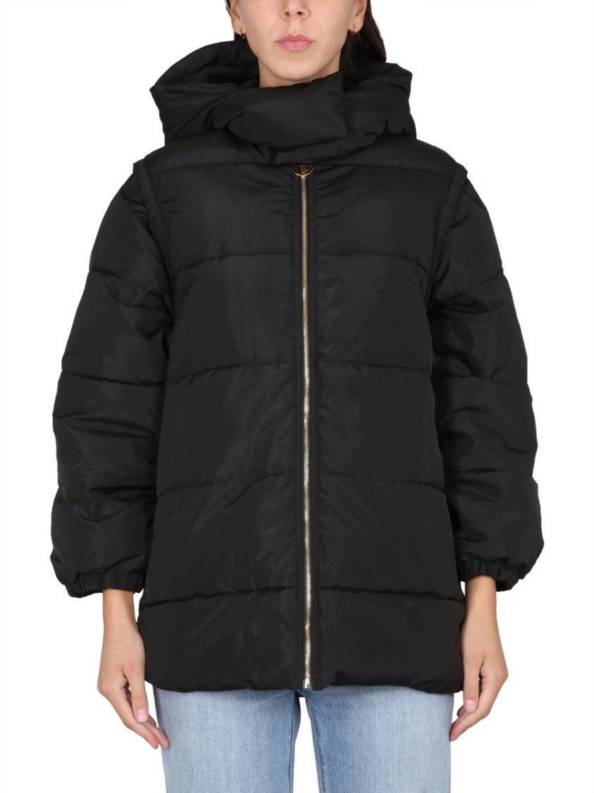 Quilted Black Padded Parka