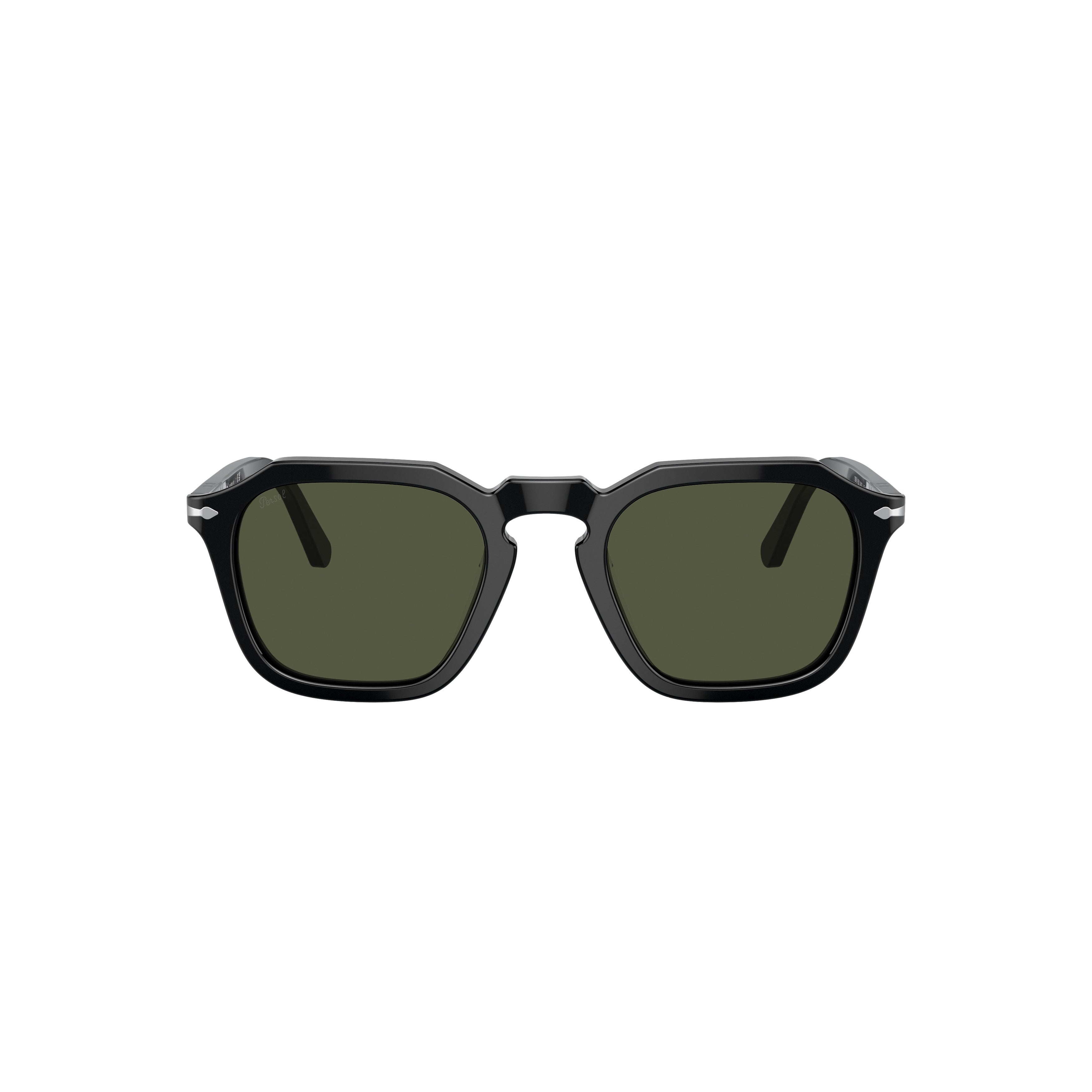 0po3292s Geometric Acetate Sunglasses with Glossy Finish