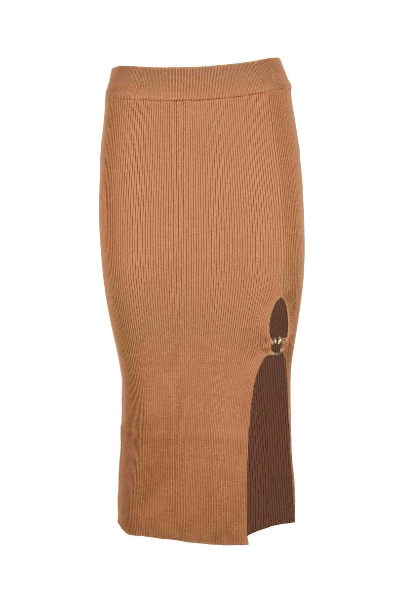 Wool Polyamide Skirt - Beige