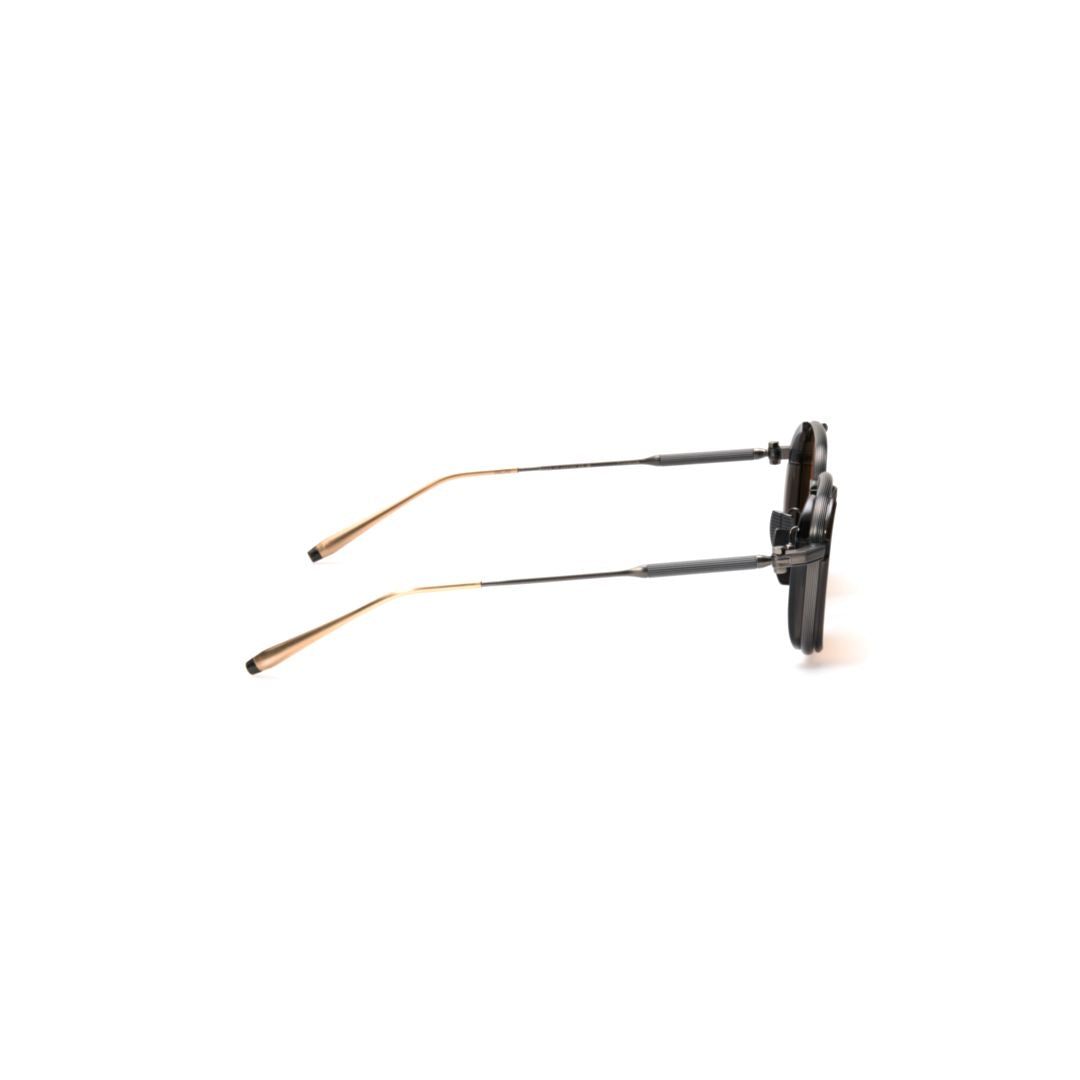 Aks-513 Square-Frame Sunglasses with Amber Tinted Lenses
