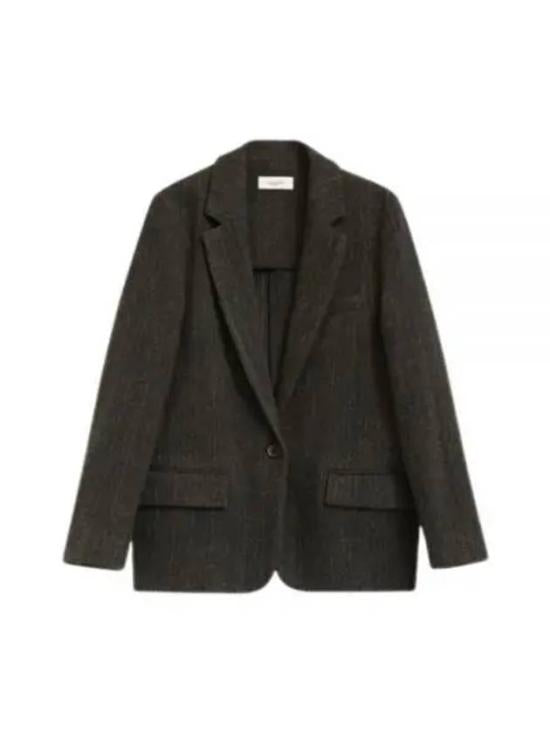 Tailored Wool Jacket with Notch Lapel