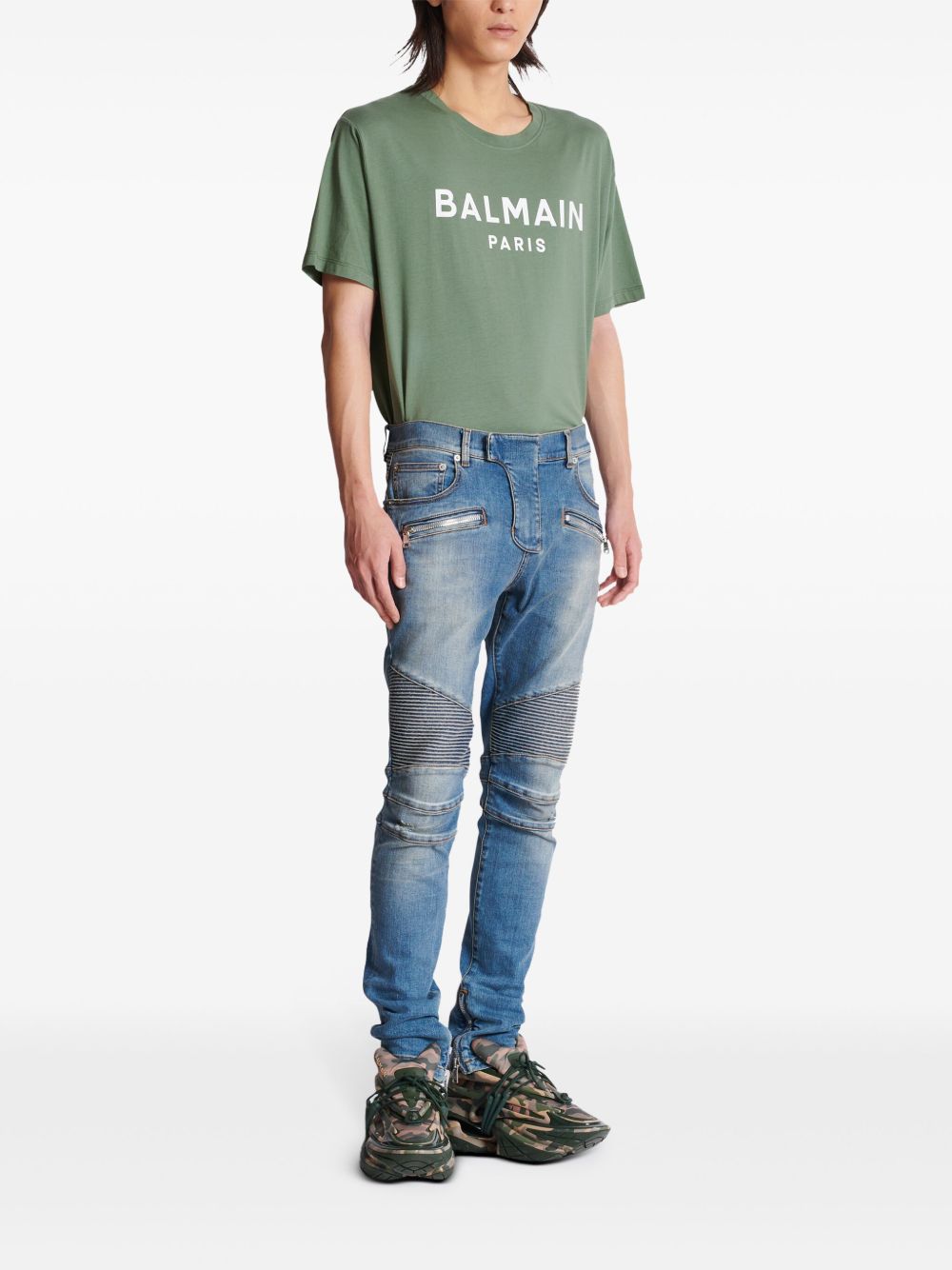 Dżinsowe spodnie slim cut w kolorze indygo