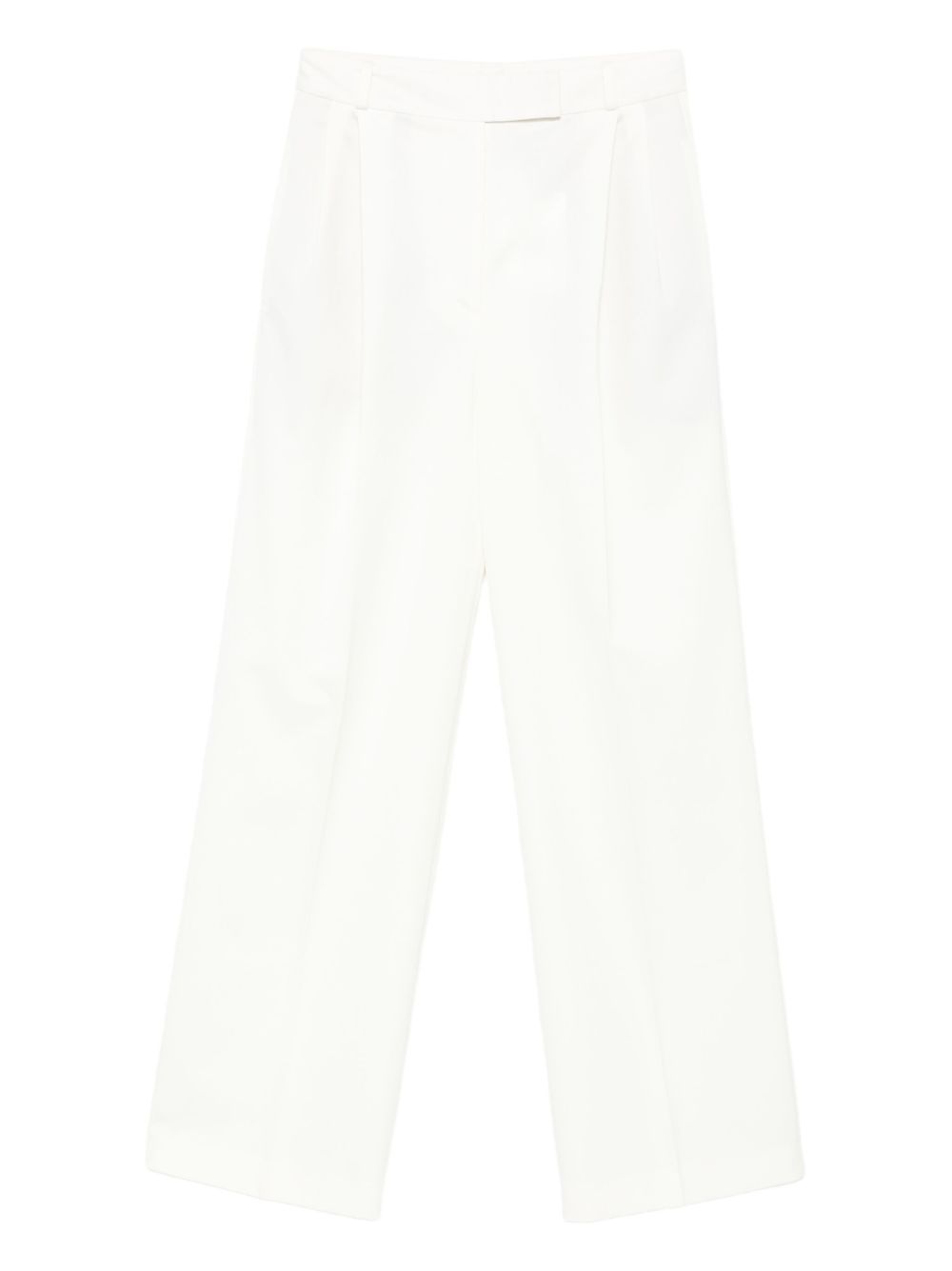 High-Waist Turn-Up Trousers