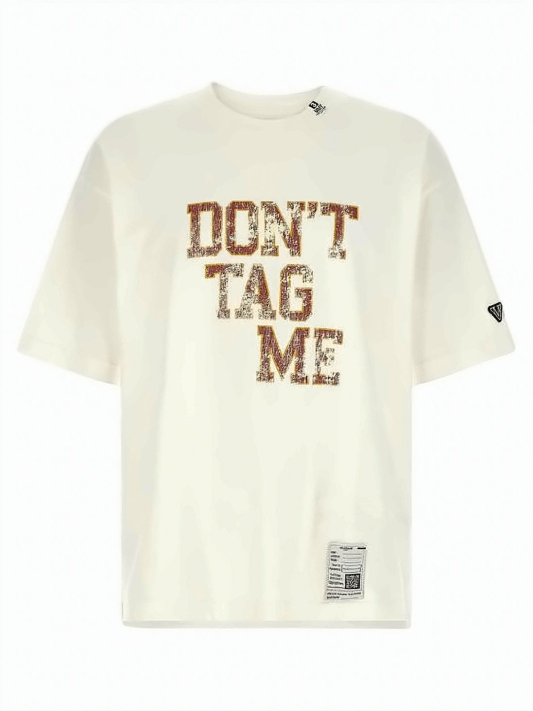 Relaxed-Fit T-Shirt with Distressed Text Print