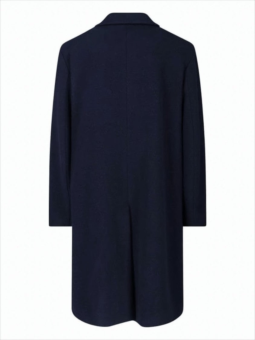 Classic Tailored Coat with Three-Button Closure