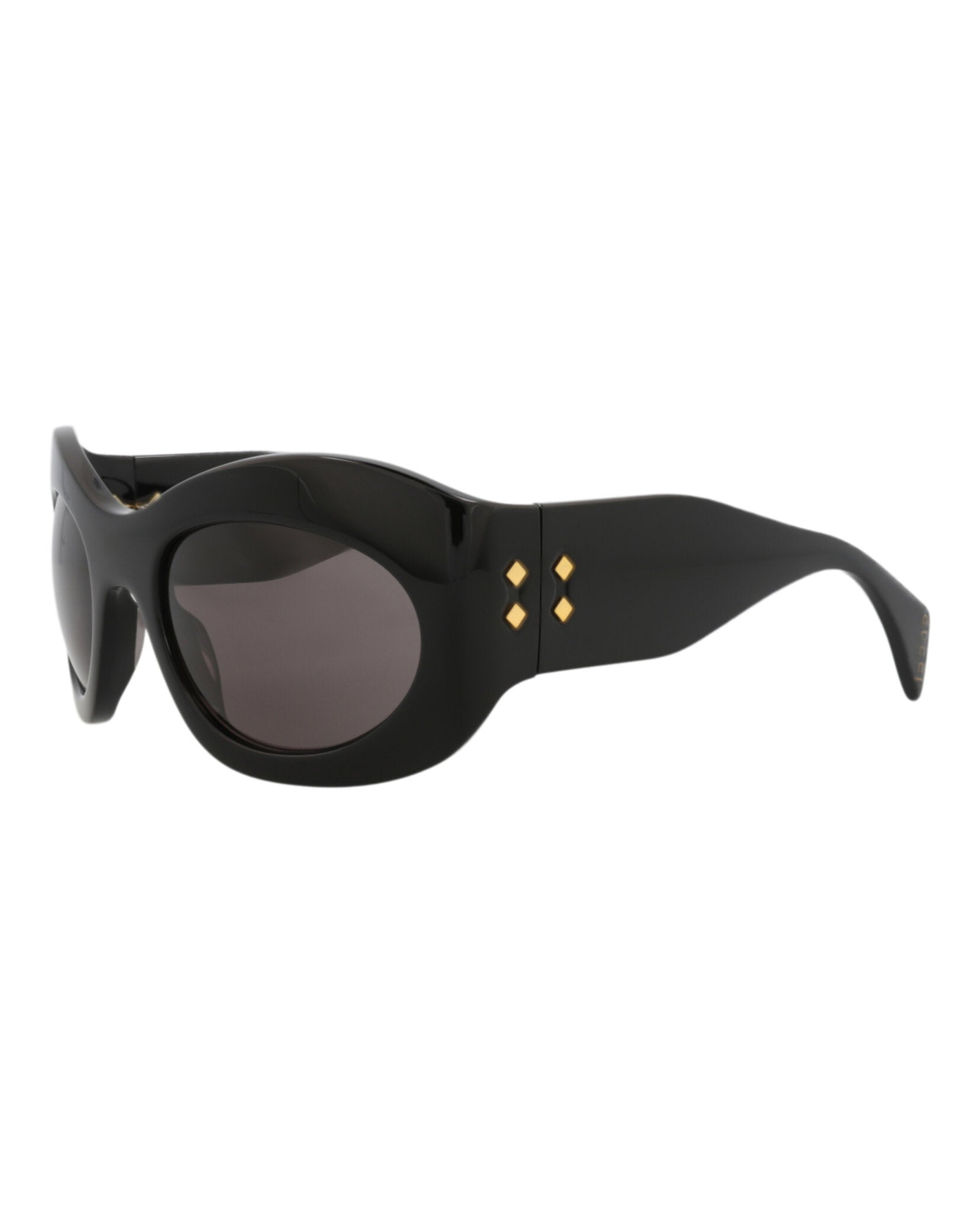 Shield-Frame Recycled Acetate Sunglasses