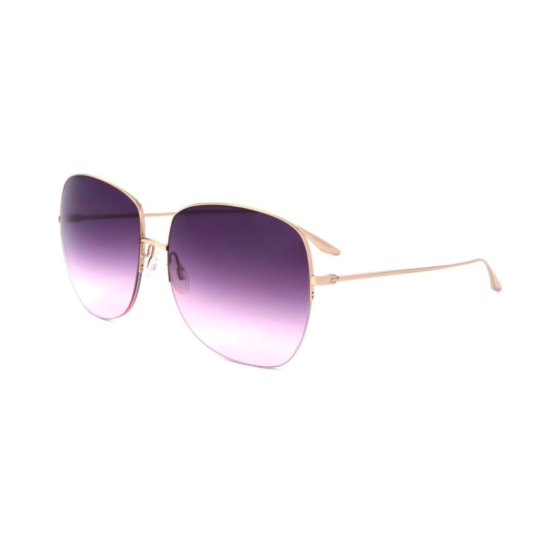 Bp0055 620vf Large Square Gradient-Tinted Sunglasses with Slim Metal Frame
