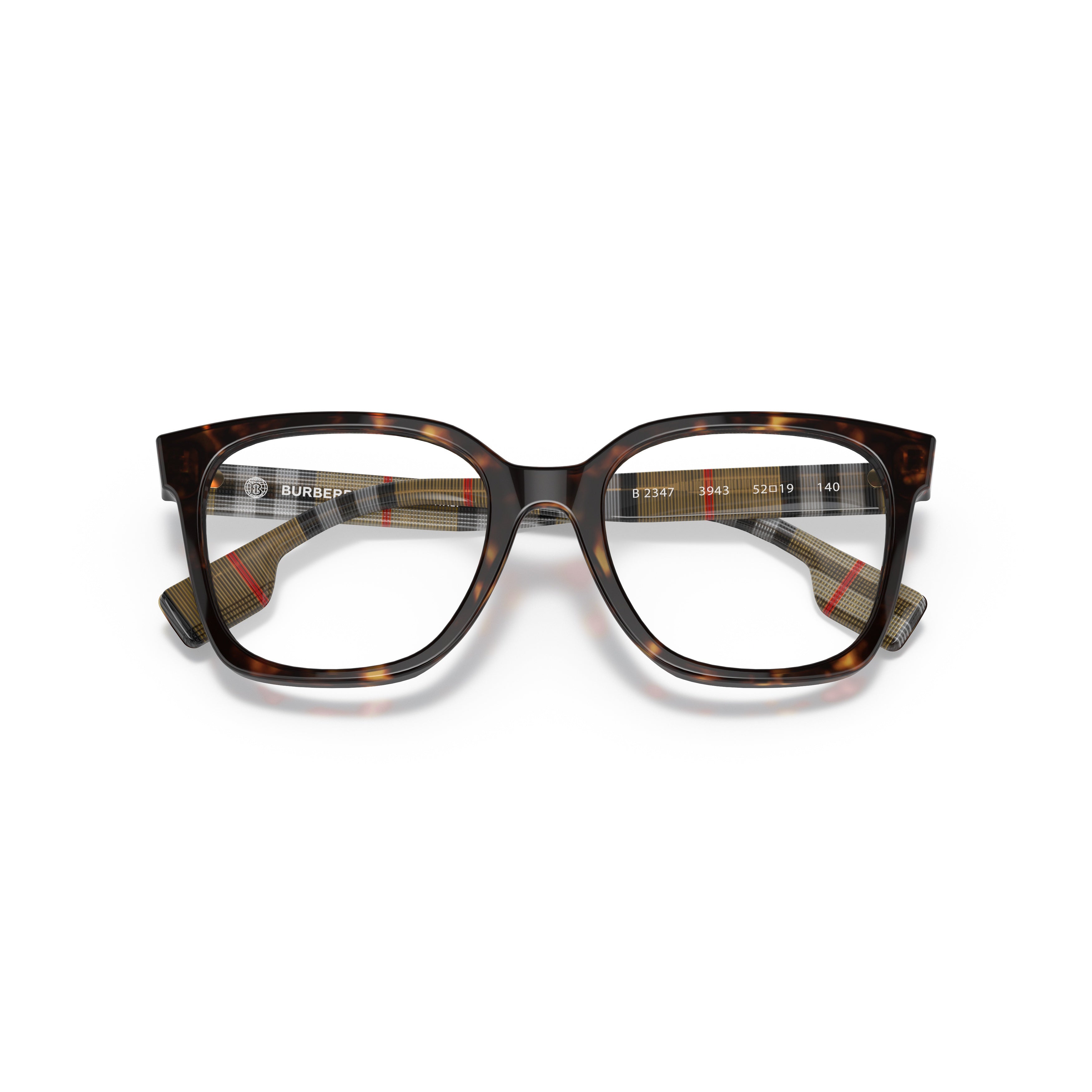 0be2347 Tortoiseshell Acetate Square Frame Eyeglasses