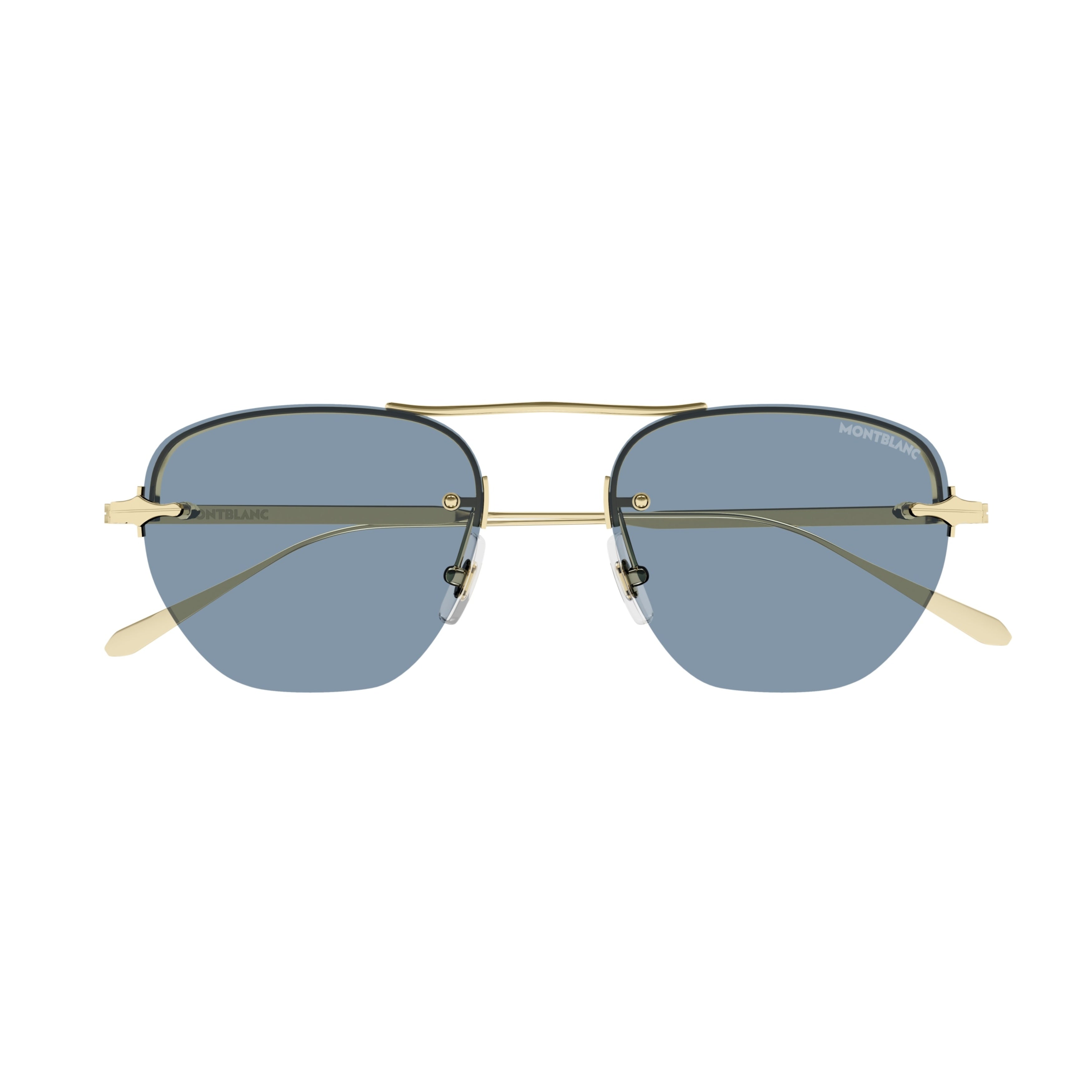 Mb0404s Metal Frame Sunglasses with Gold Finish