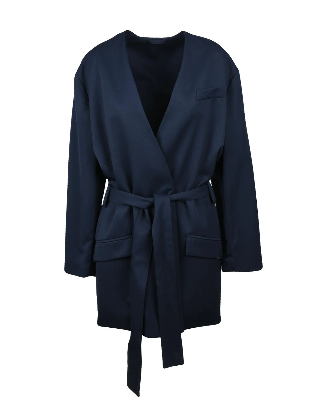 Double-Breasted Overcoat - Multicolor