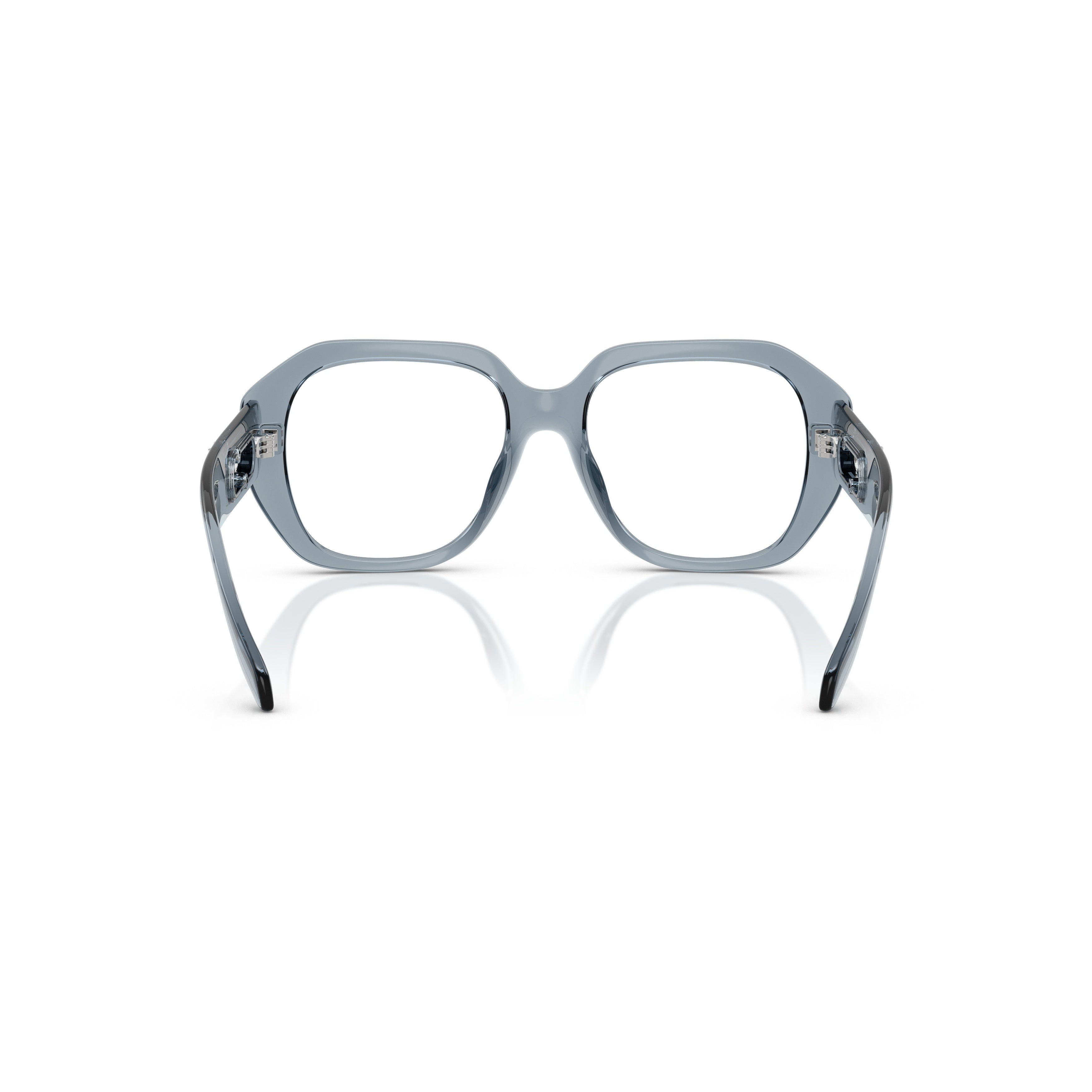 0mk4148u Oversized Square Frame Eyeglasses with Metallic Logo Details