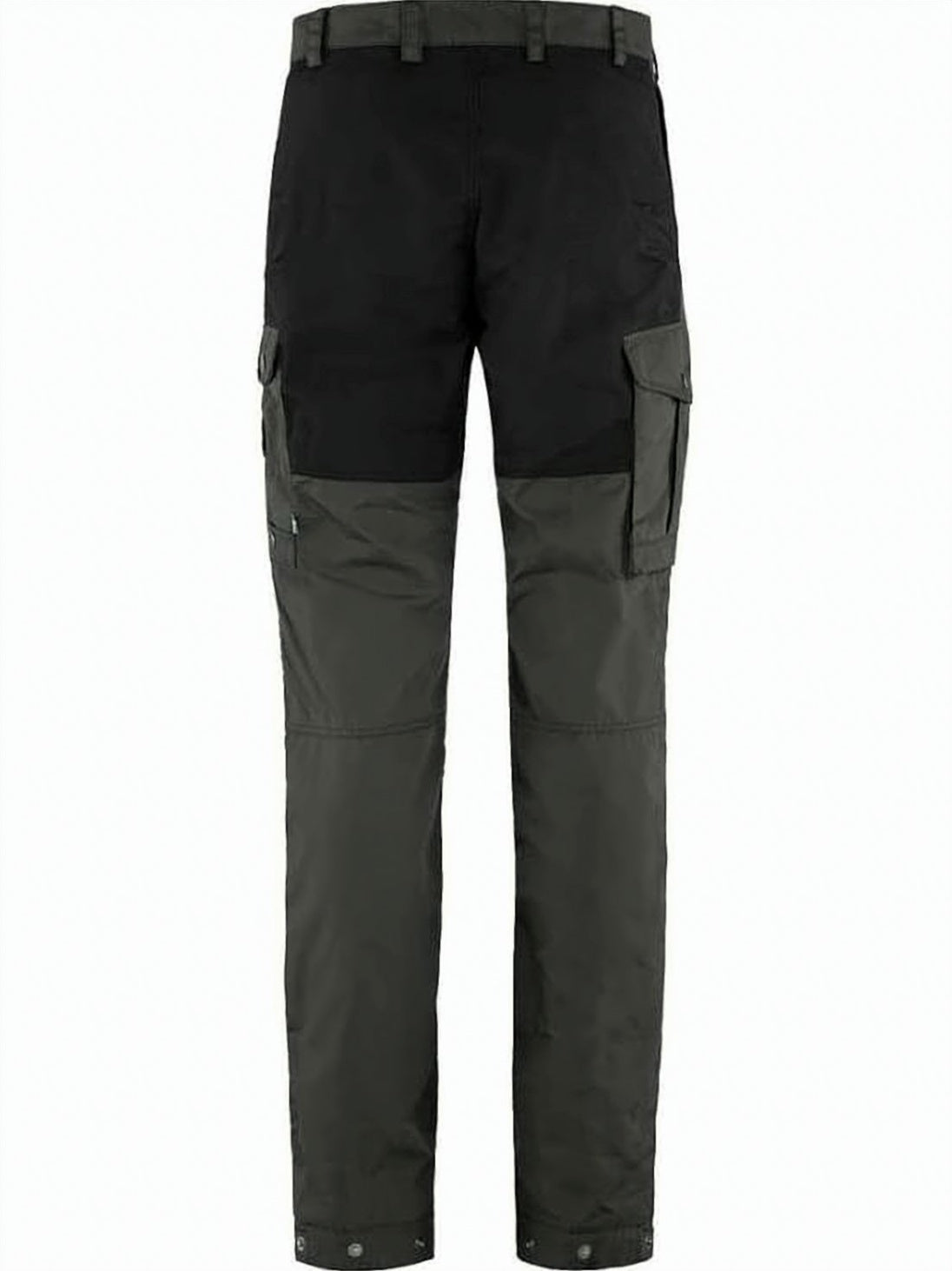 Two-Tone Straight Pants with Reinforced Patches