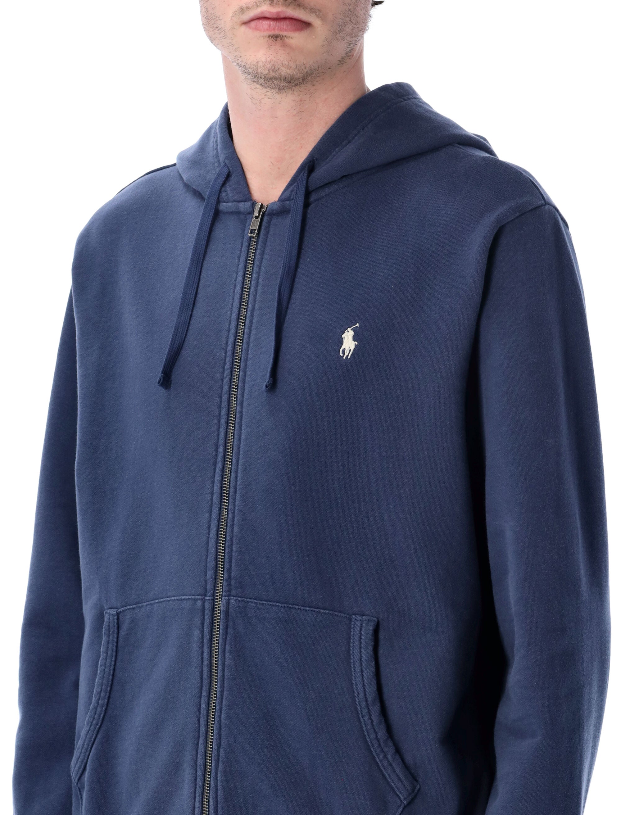 Full-Zip Hoodie in Soft Cotton Fleece