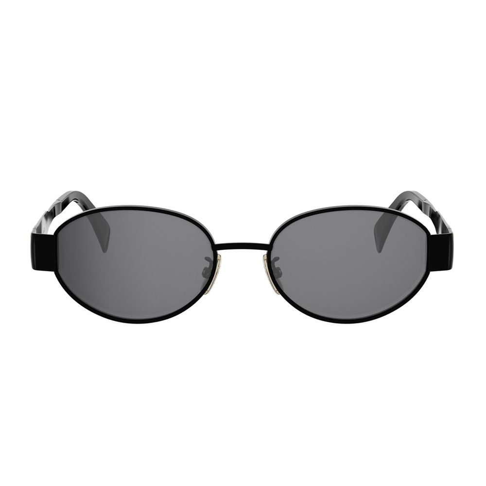 Metal Triomphe Oval Black Metal Triomphe Sunglasses