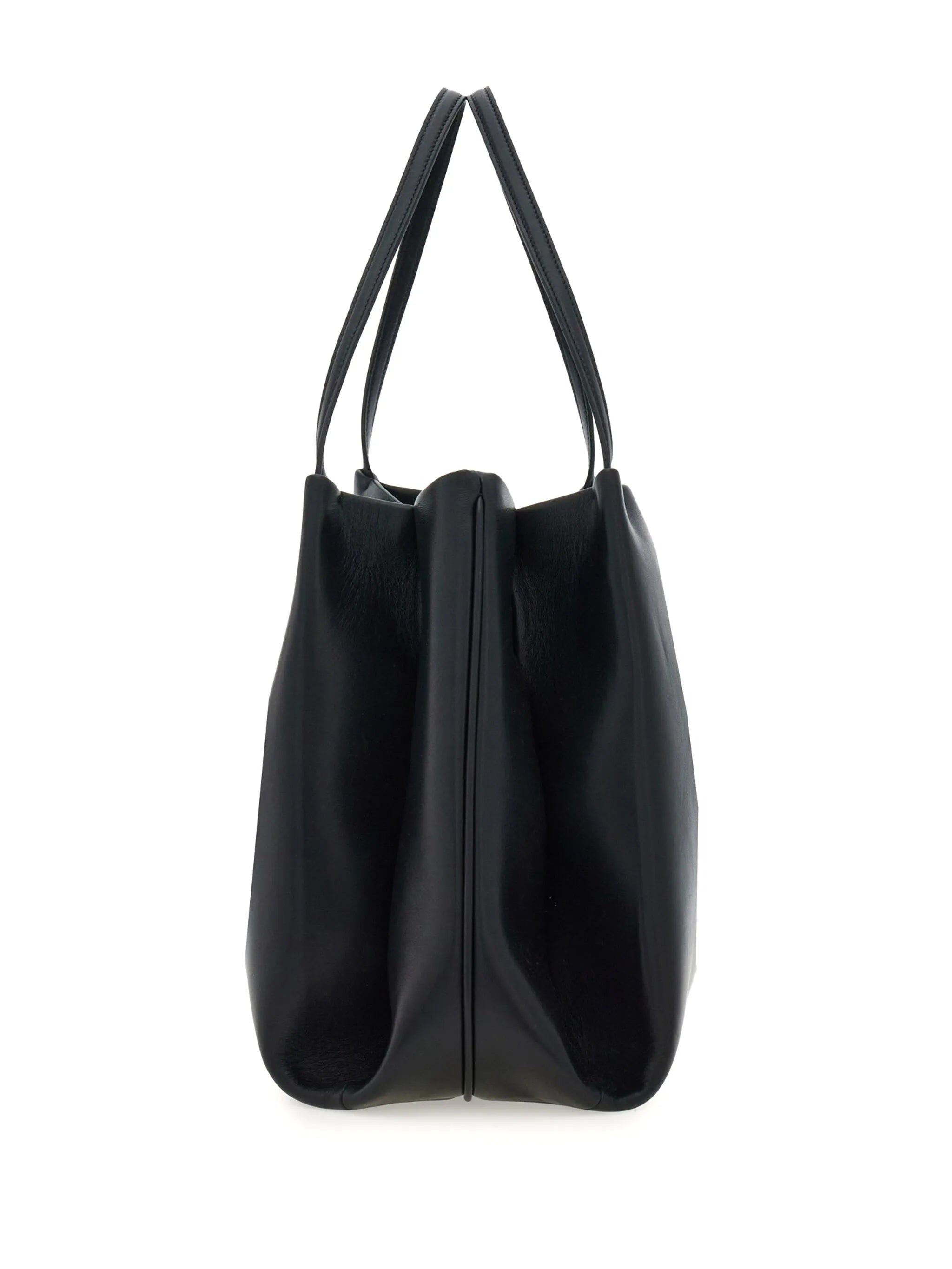 Black Tote M Medium Structured Totes