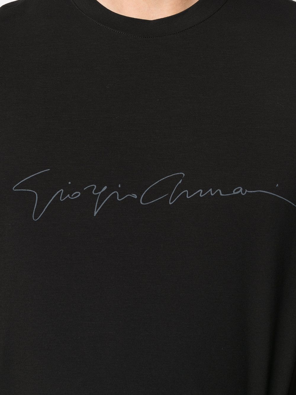 Subtle Signature Print Black T-Shirt