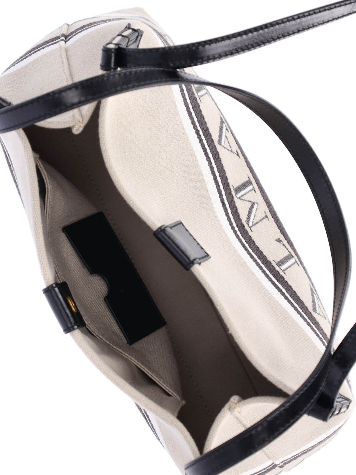 Structured White Bag With Minimalist Design
