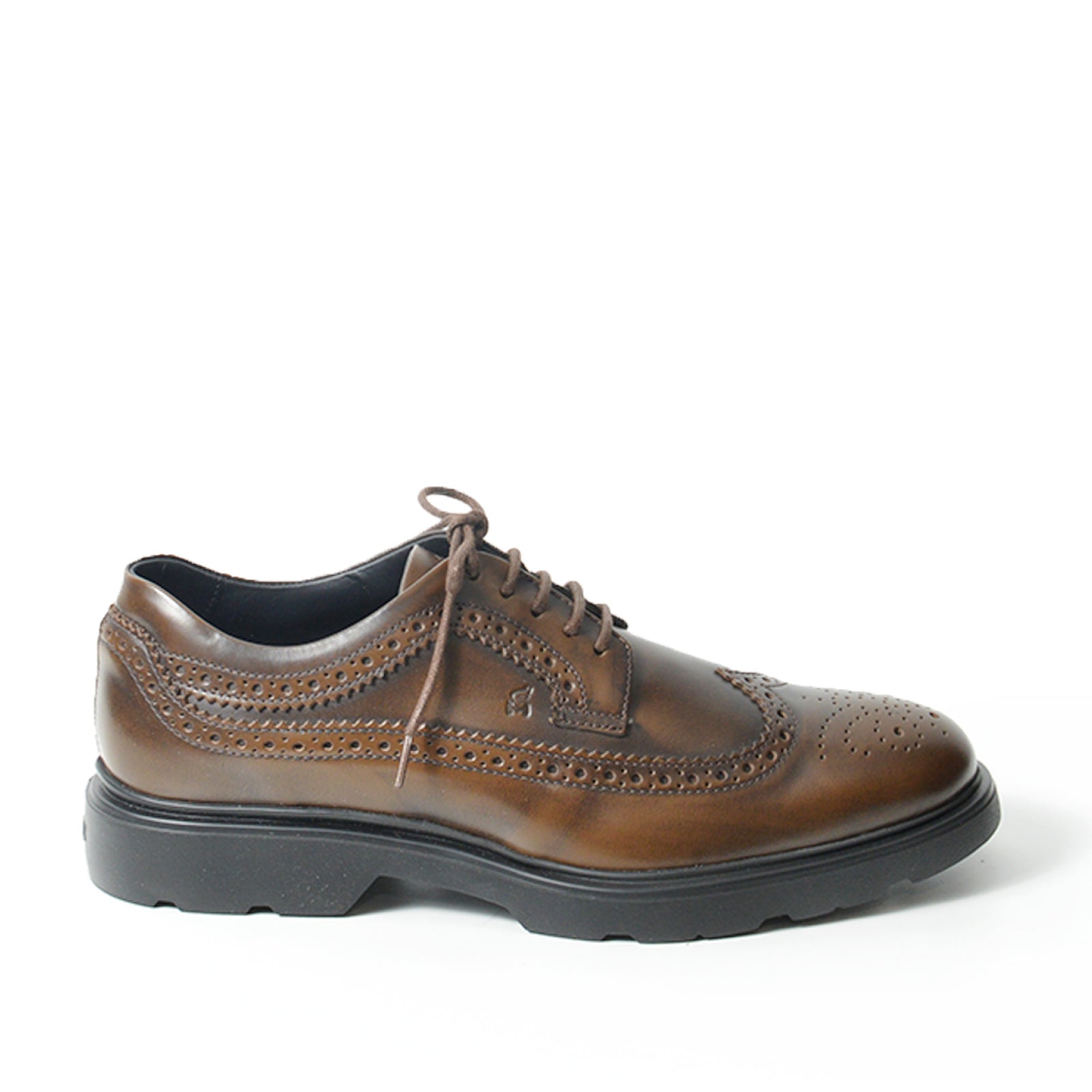 Brown Leather Derby Shoes
