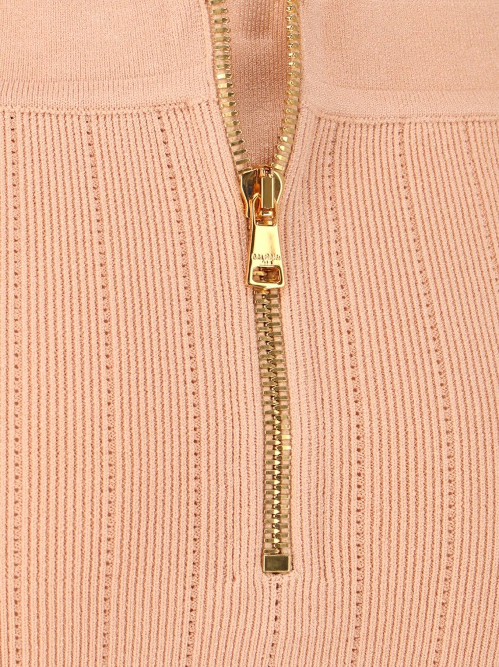 Knitted Mini Skirt Pink