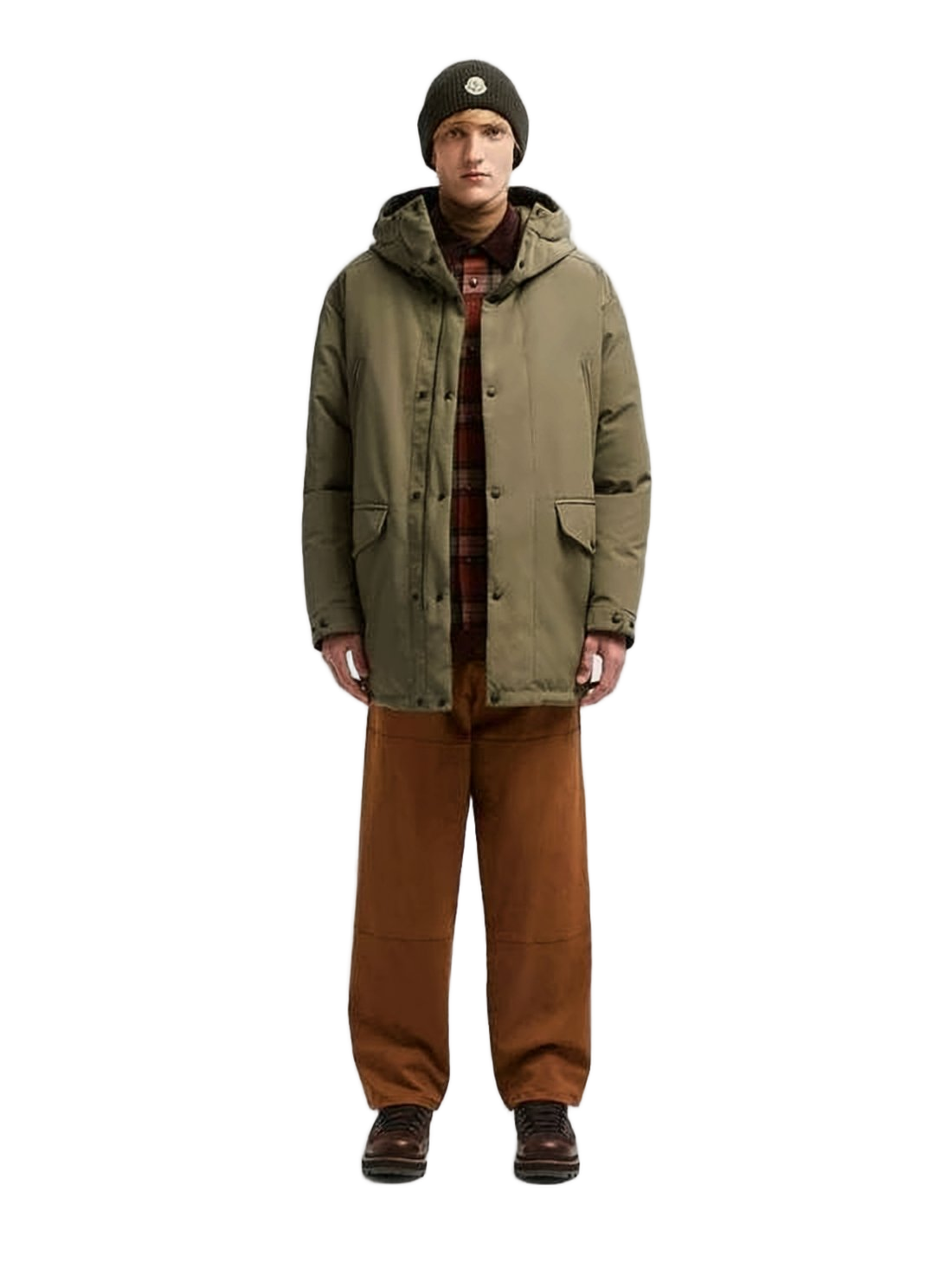 Matte Olive Green Down Jacket