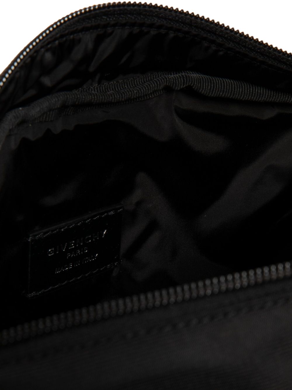 Functional Black Nylon Belt Bag with Signature Hardware