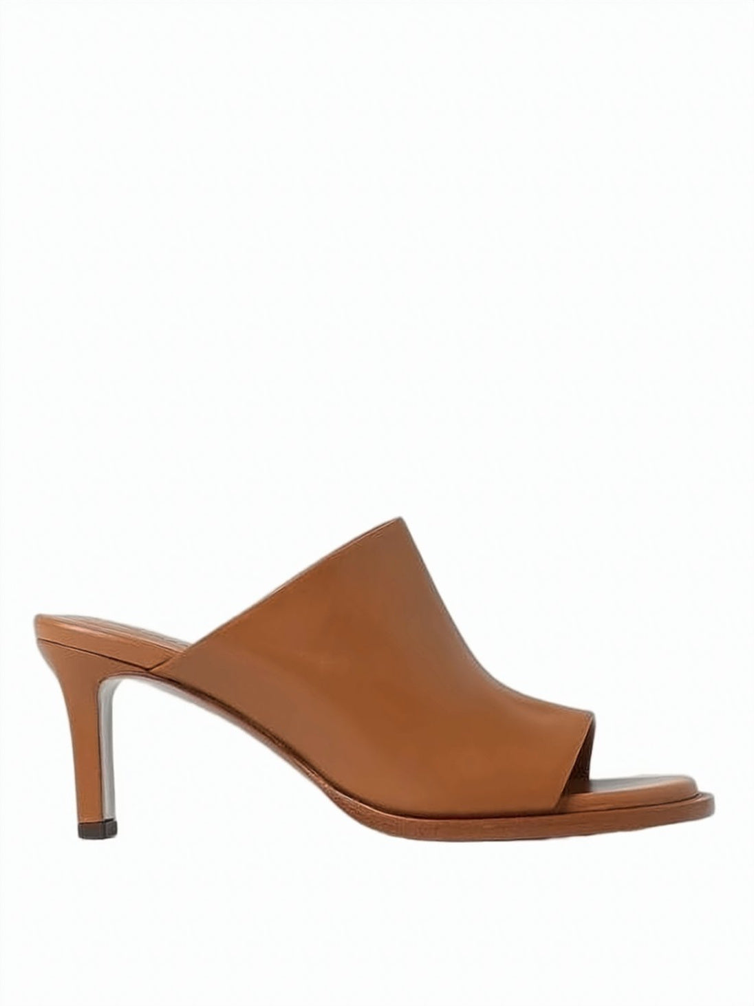 Calf Leather Mule-Style Pump with Open Toe