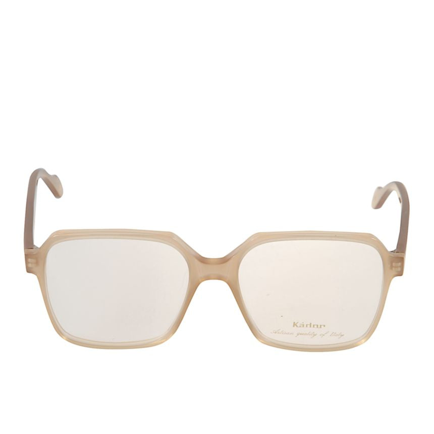 Lisa Light Translucent Beige Rectangular Frame Eyeglasses