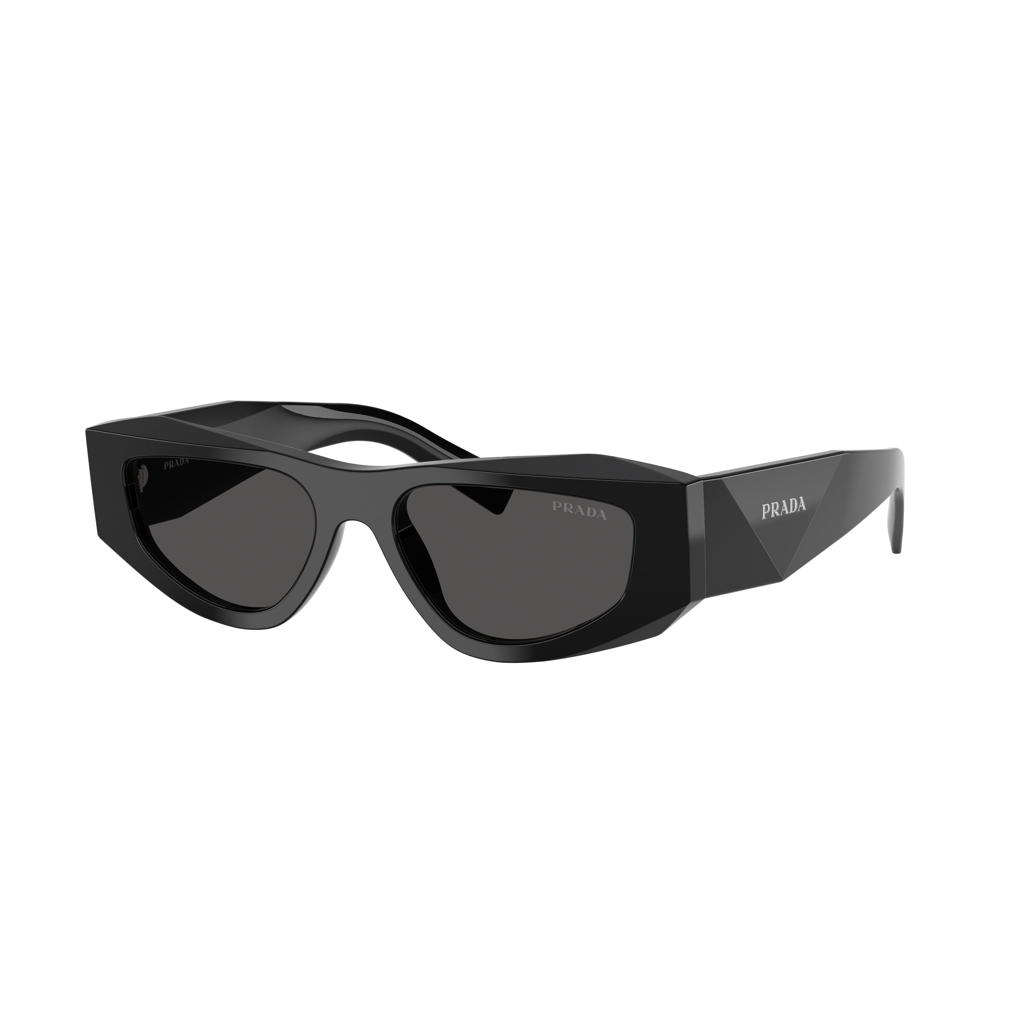 0pr B19s Angular Black Frame Sunglasses