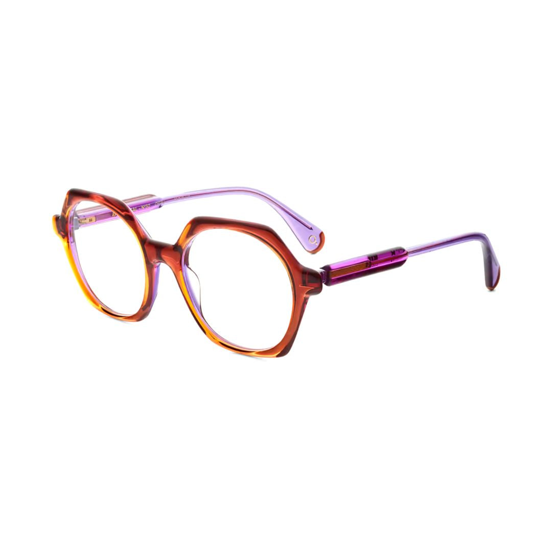 Brutal No.32 Bold Geometric Eyeglasses with Tortoiseshell Front