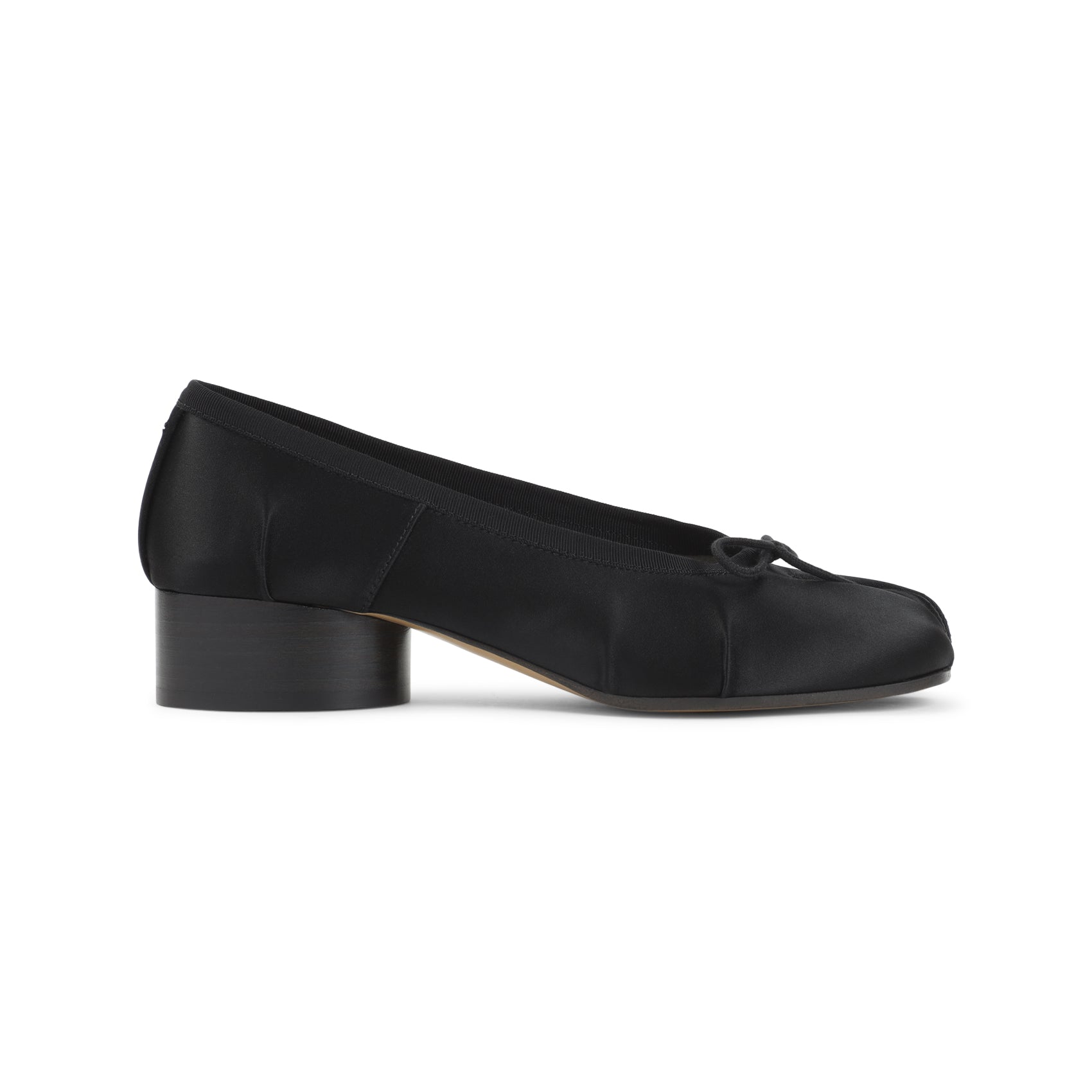 Black Ballerinas with Split-Toe Detail