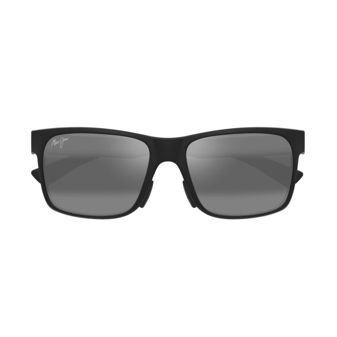 Hoopili Rectangular Frame Sunglasses in Matte Black Finish