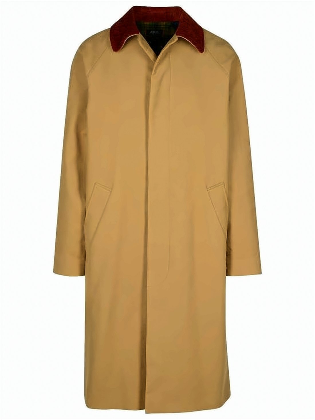 Classic Oversized Coat with Corduroy Collar