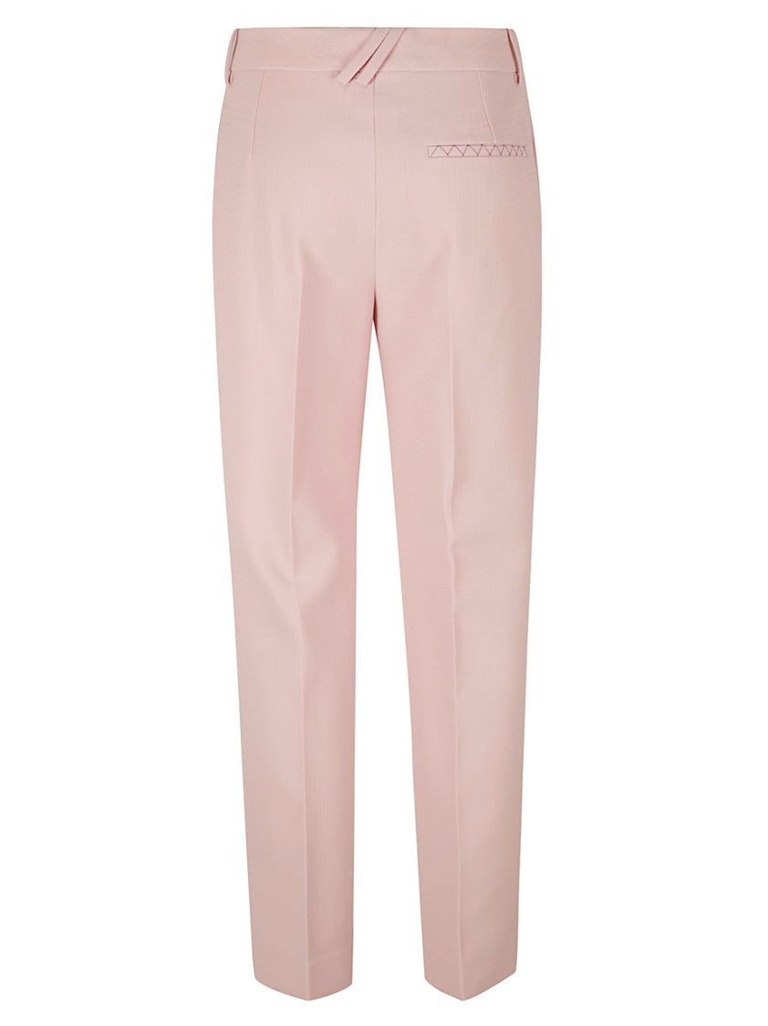 Tailored Straight-Leg Trousers With Subtle Texture
