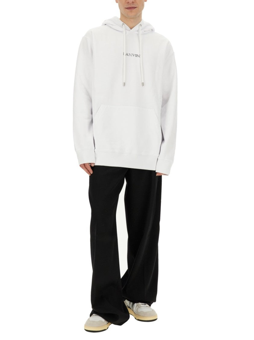 Relaxed-Fit Hooded Sweatshirt With Subtle Embroidery
