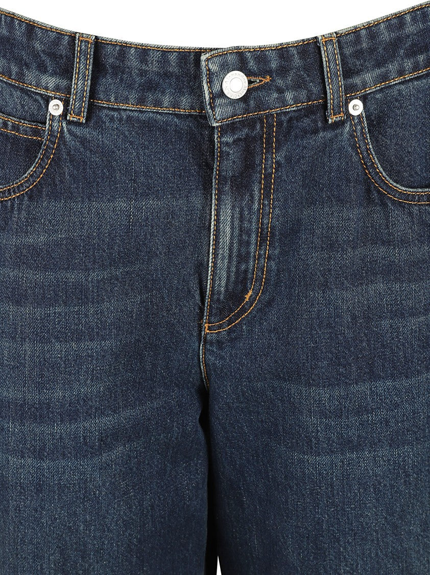 Wide-Leg Denim Jeans