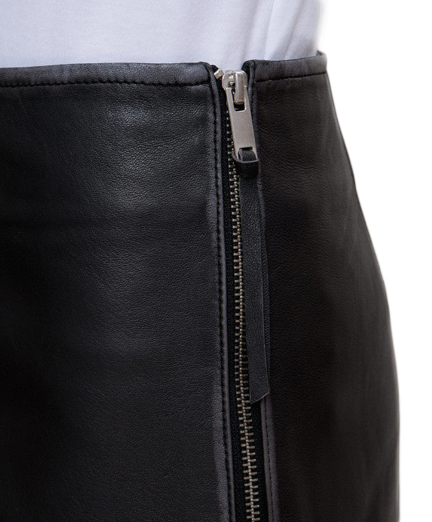 Short A-Line Skirt with Central Seam