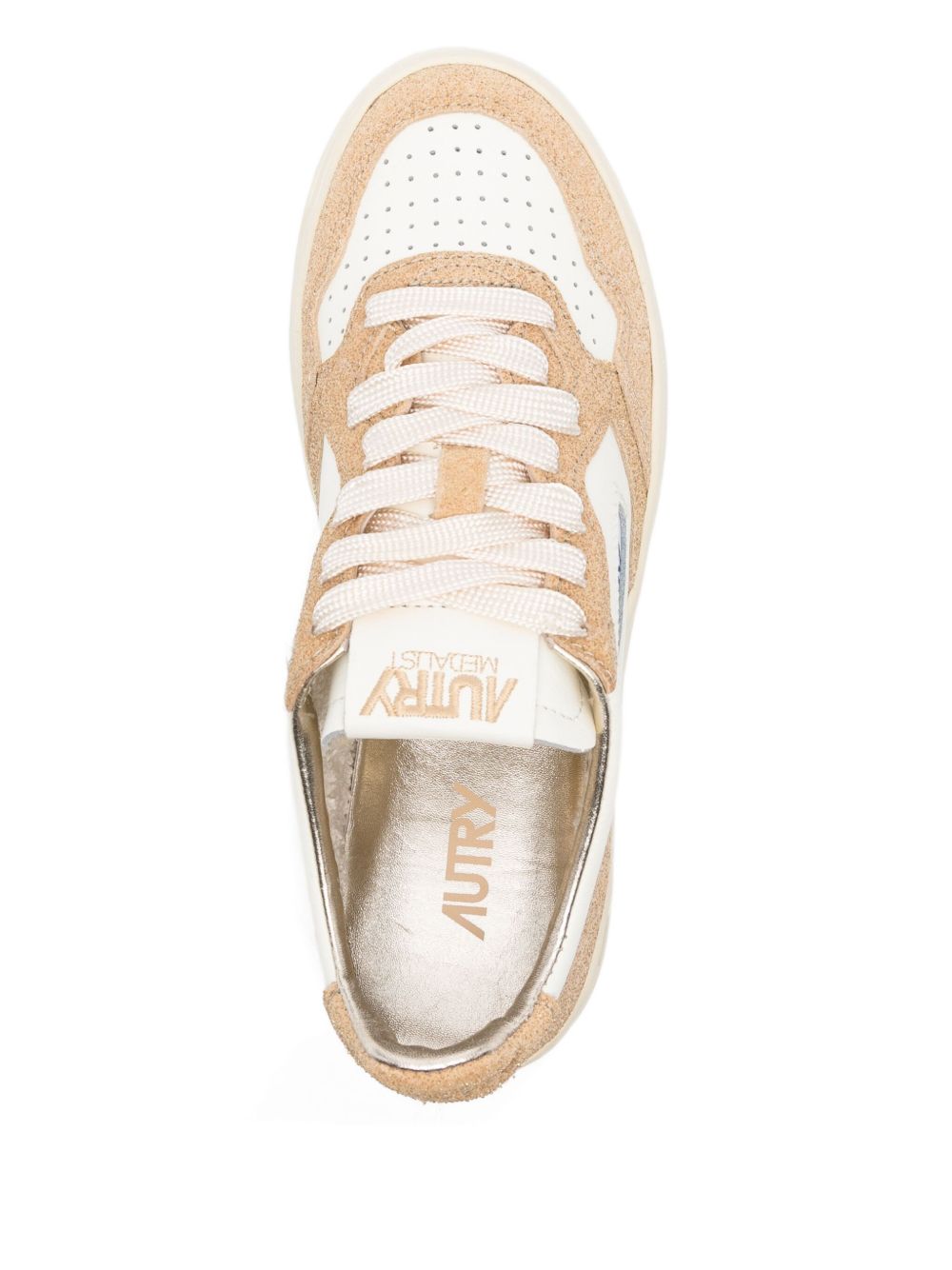 Low-Top Sneakers with Suede Inserts