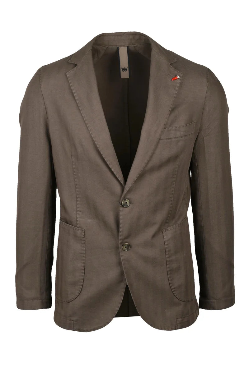 Stromboli Jacket Buttoned Linen Cotton