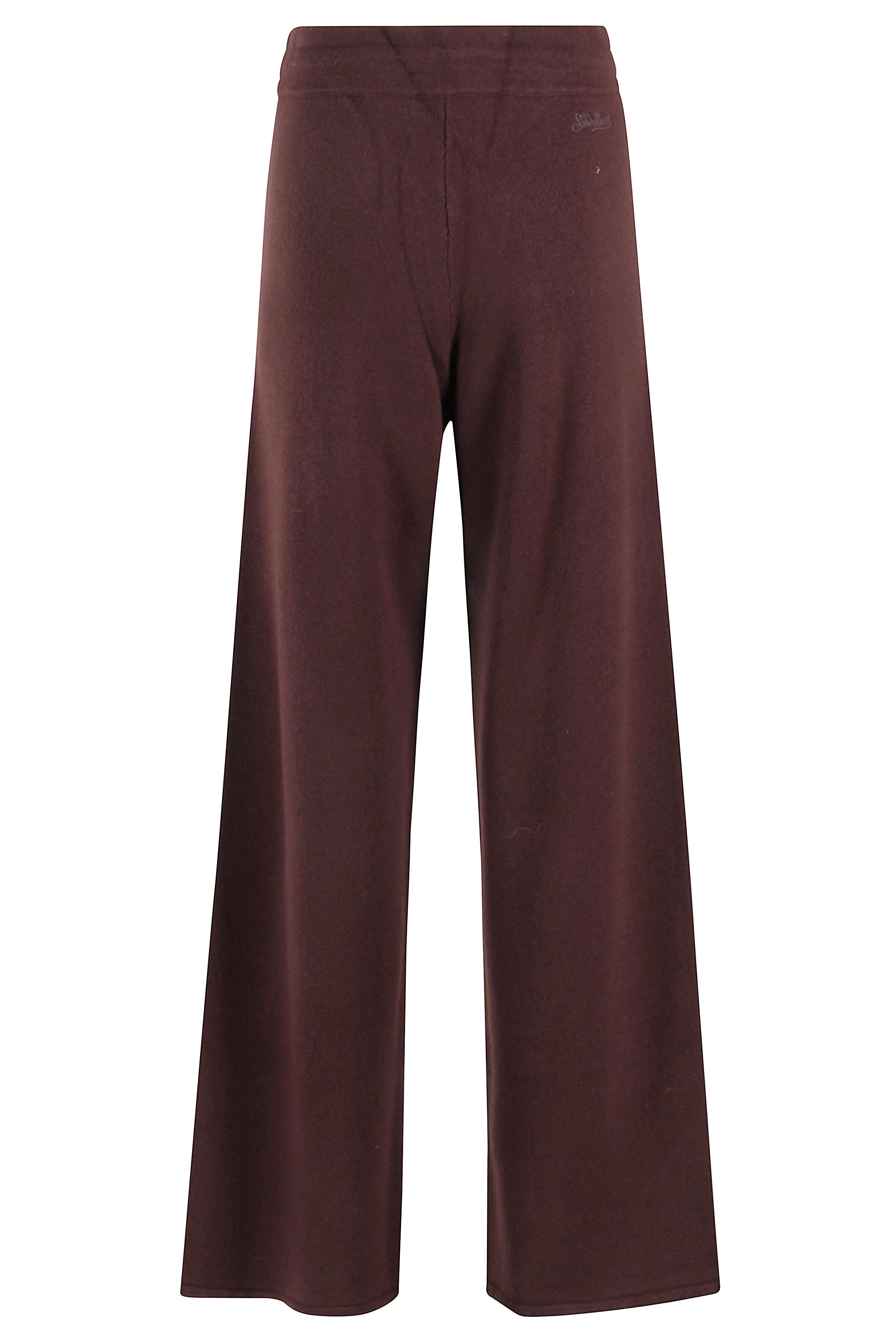 Wide-Leg Knit Pants With Elastic Waistband