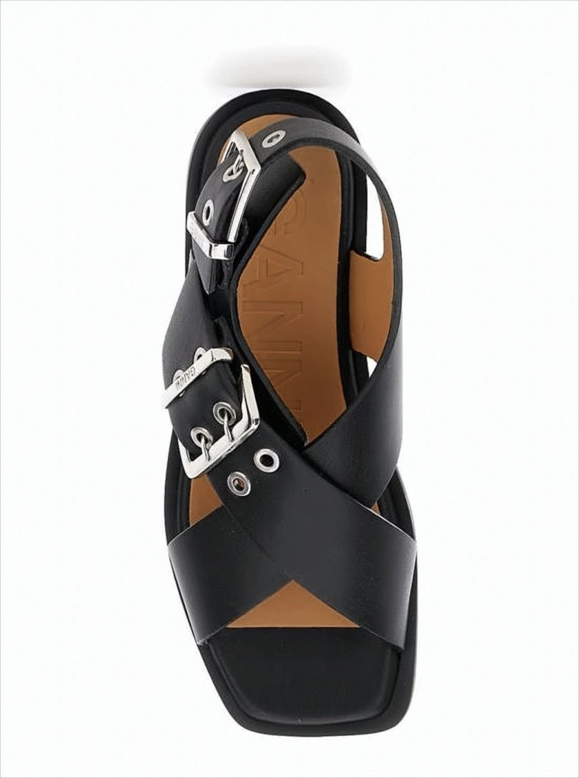 Crisscross Sandals with Adjustable Ankle Strap