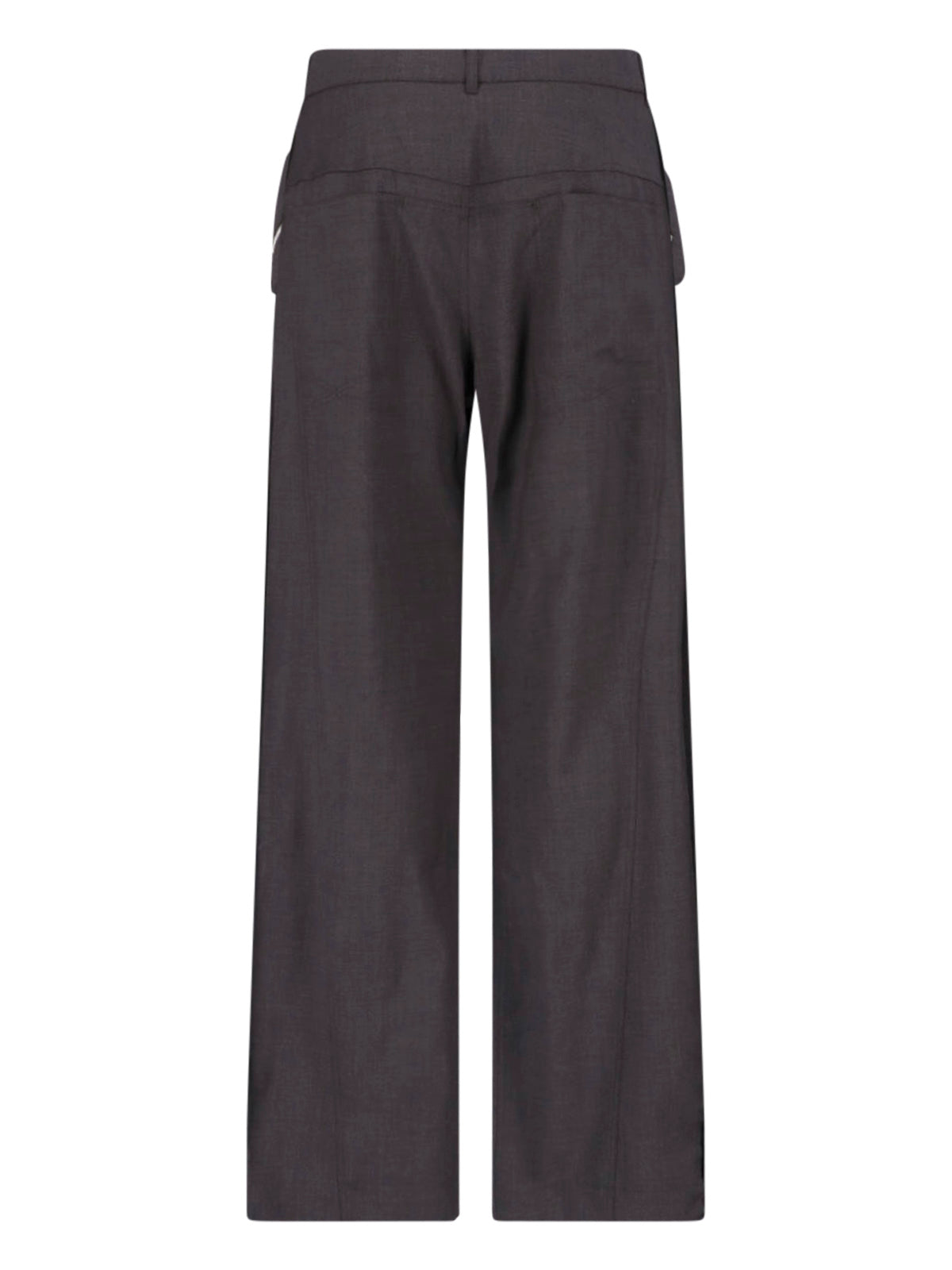 Brown Komlo Straight-Leg Virgin Wool Trousers
