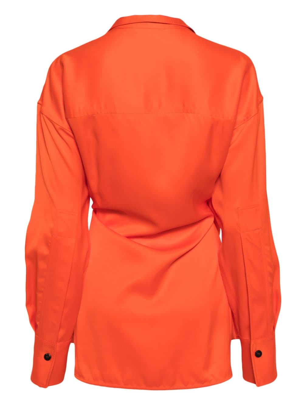 Asymmetric Mandarin Wrap Top